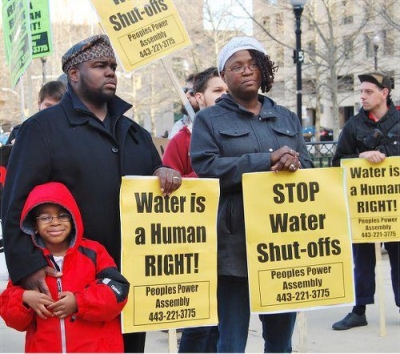Baltimore activists fight back &ndash; Water is a human right!