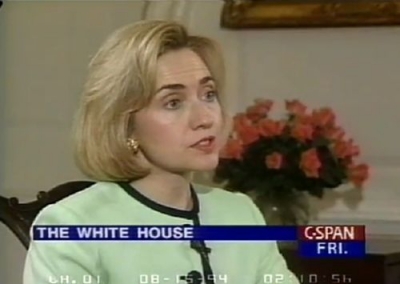 Hillary Clinton in 1994: "There is something wrong when a crime bill takes six years to work its way through the Congress, and the average criminal serves only four. There is something wrong with our system."