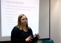 Antoinette Kraus, executive director of the PA Health Access Network, explains the financial penalty for people who don't obtain health insurance, as mandated by the Affordable Care Act.
